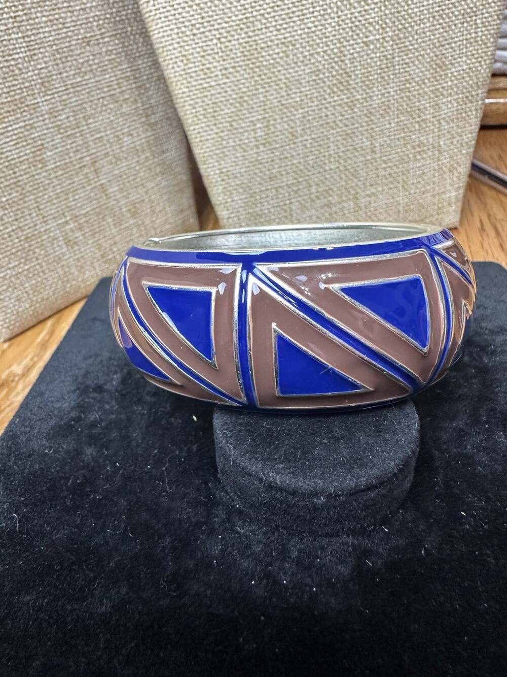 Sequin Nordstrom Multicolor Silver Tone Statement Enamel Bangle Bracelet #301